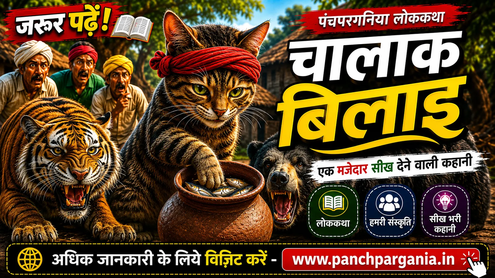 चालाक बिलाइ पंचपरगनिया लोककथा
